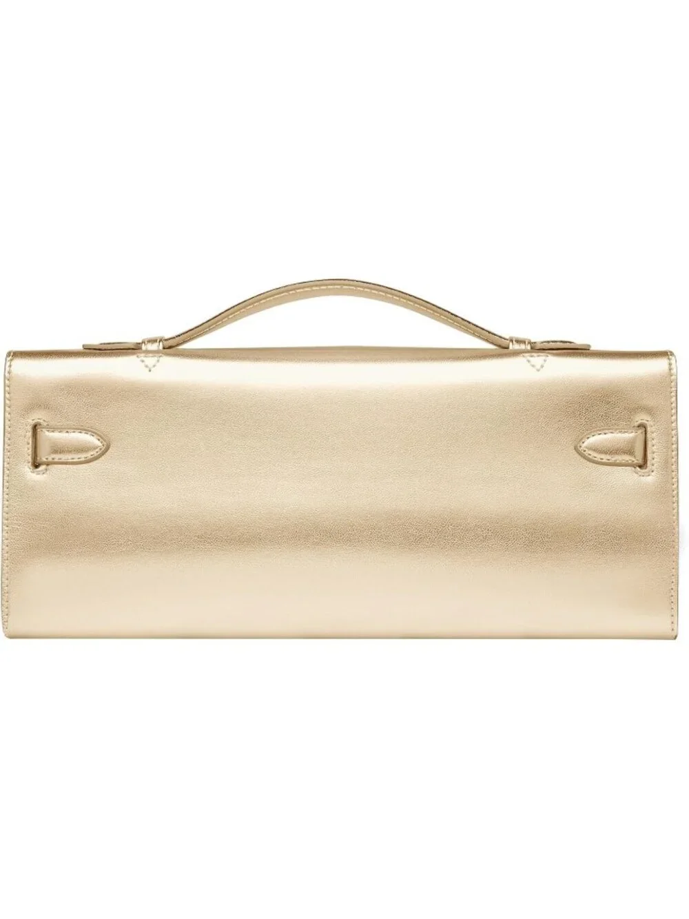 👜Women's Gold PU Leather Top Handle Bag Evening Clutch Purse Party Wedding